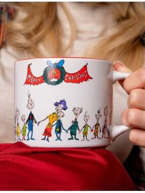 Grinch Ceramic Holiday 4 pk Mugs in Gift Box